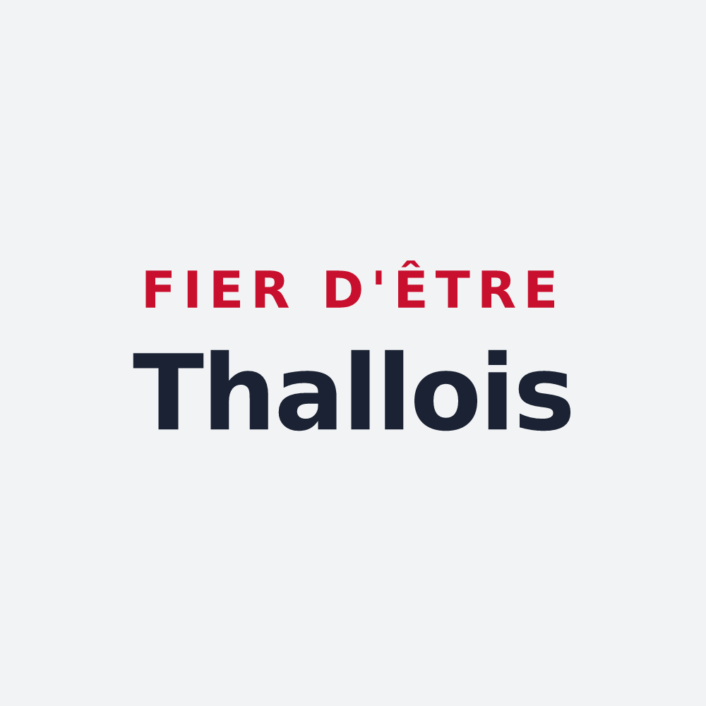 Poster « Fier d'être Thallois » — design pour Thal-Drulingen