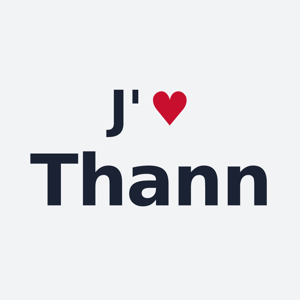 Poster personnalisé Thann — design J'aime Thann