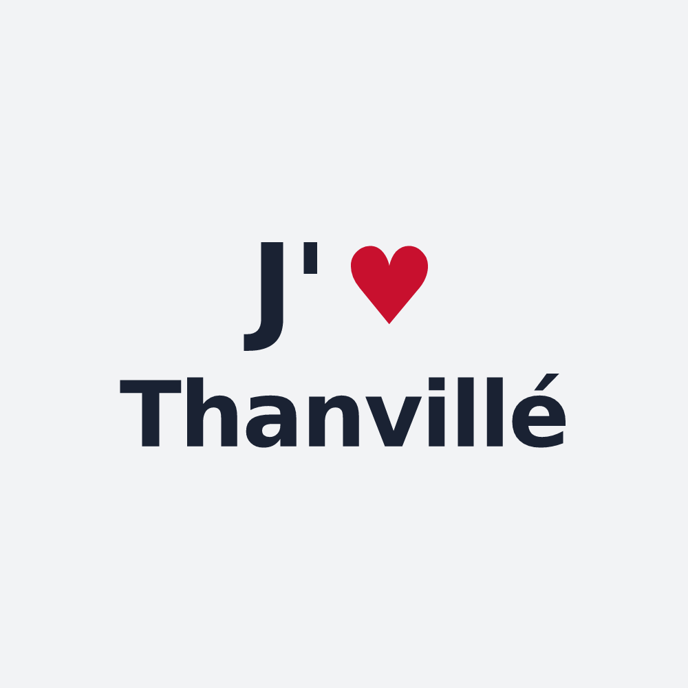 Poster personnalisé Thanvillé — design J'aime Thanvillé