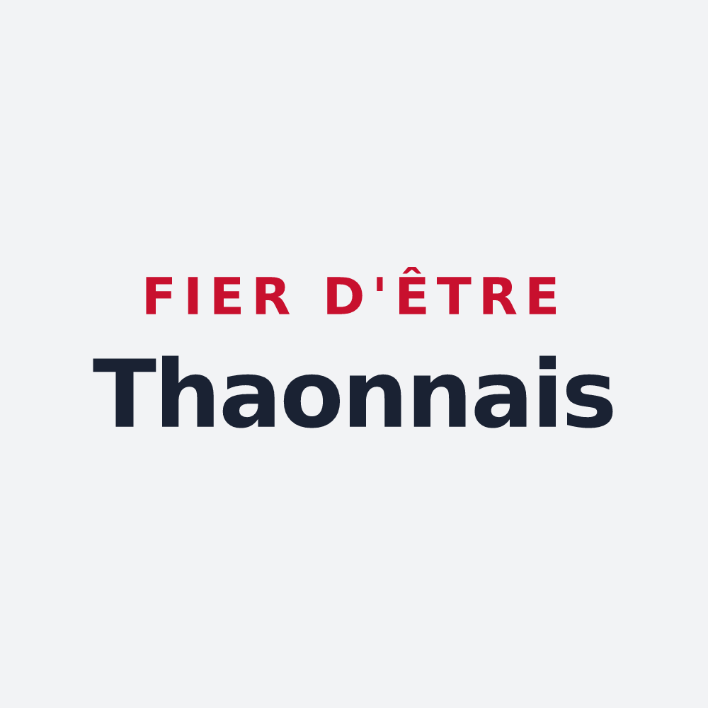 Poster « Fier d'être Thaonnais » — design pour Thaon