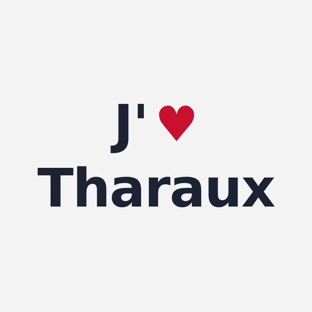 Poster personnalisé Tharaux — design J'aime Tharaux