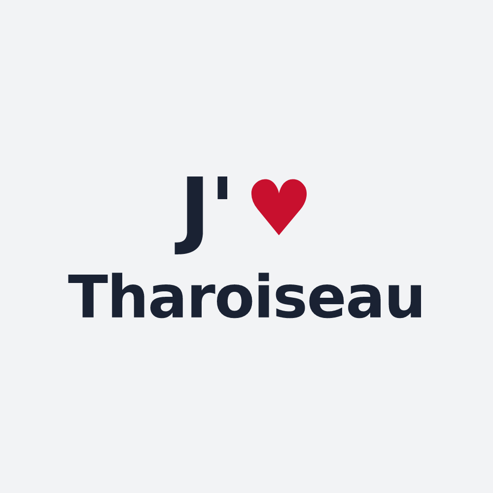 Poster personnalisé Tharoiseau — design J'aime Tharoiseau