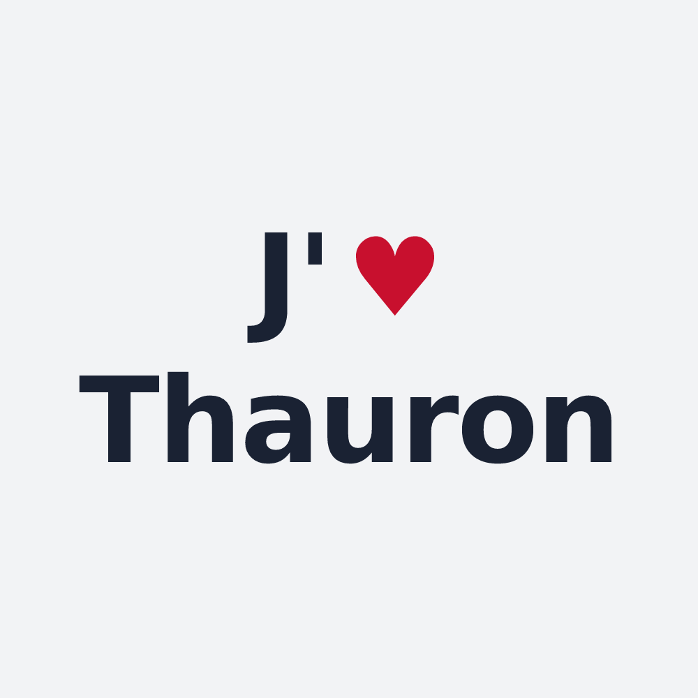 Poster personnalisé Thauron — design J'aime Thauron