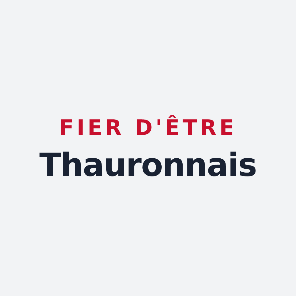 Poster « Fier d'être Thauronnais » — design pour Thauron