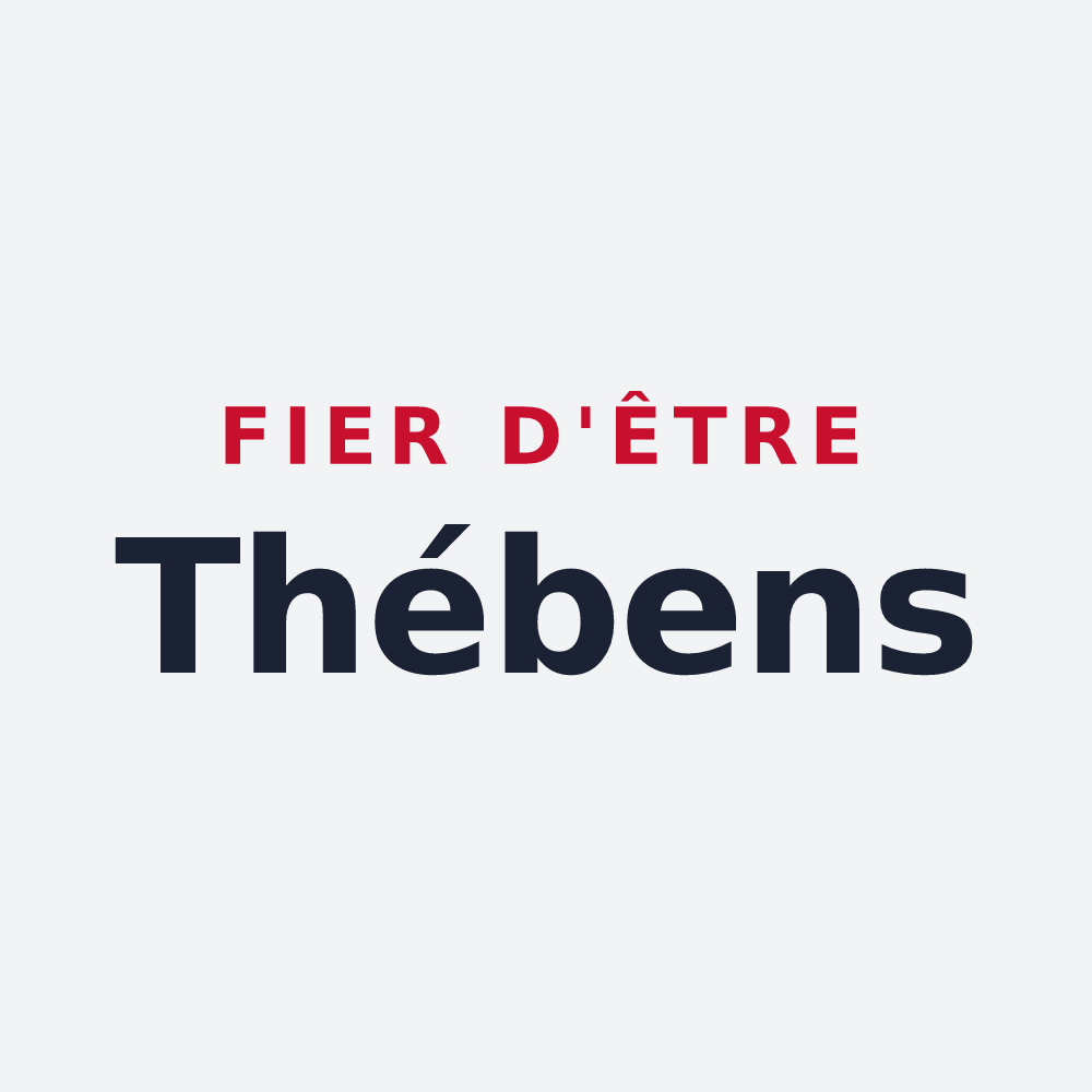 Poster « Fier d'être Thébens » — design pour Thèbe