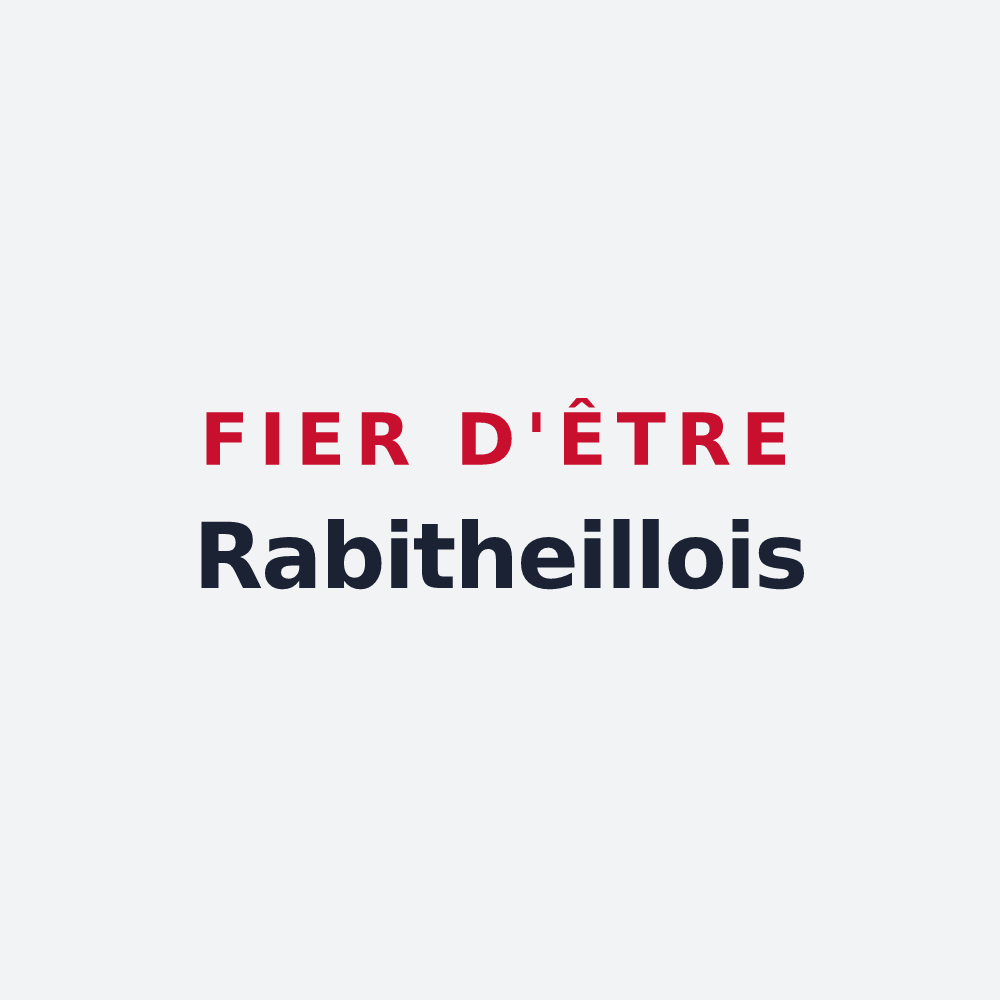 Poster « Fier d'être Rabitheillois » — design pour Theil-Rabier