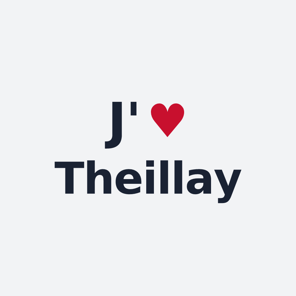 Poster personnalisé Theillay — design J'aime Theillay