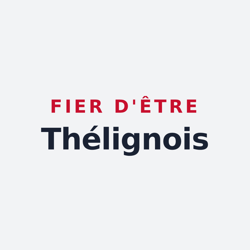 Poster « Fier d'être Thélignois » — design pour Théligny