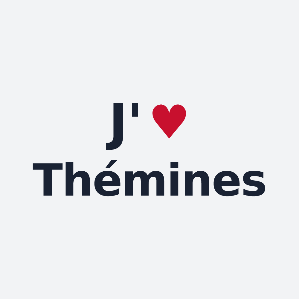 Poster personnalisé Thémines — design J'aime Thémines