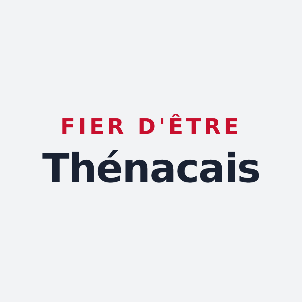 Poster « Fier d'être Thénacais » — design pour Thénac
