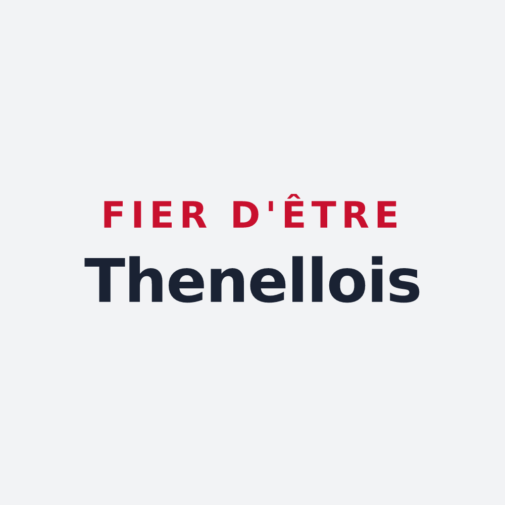Poster « Fier d'être Thenellois » — design pour Thenelles