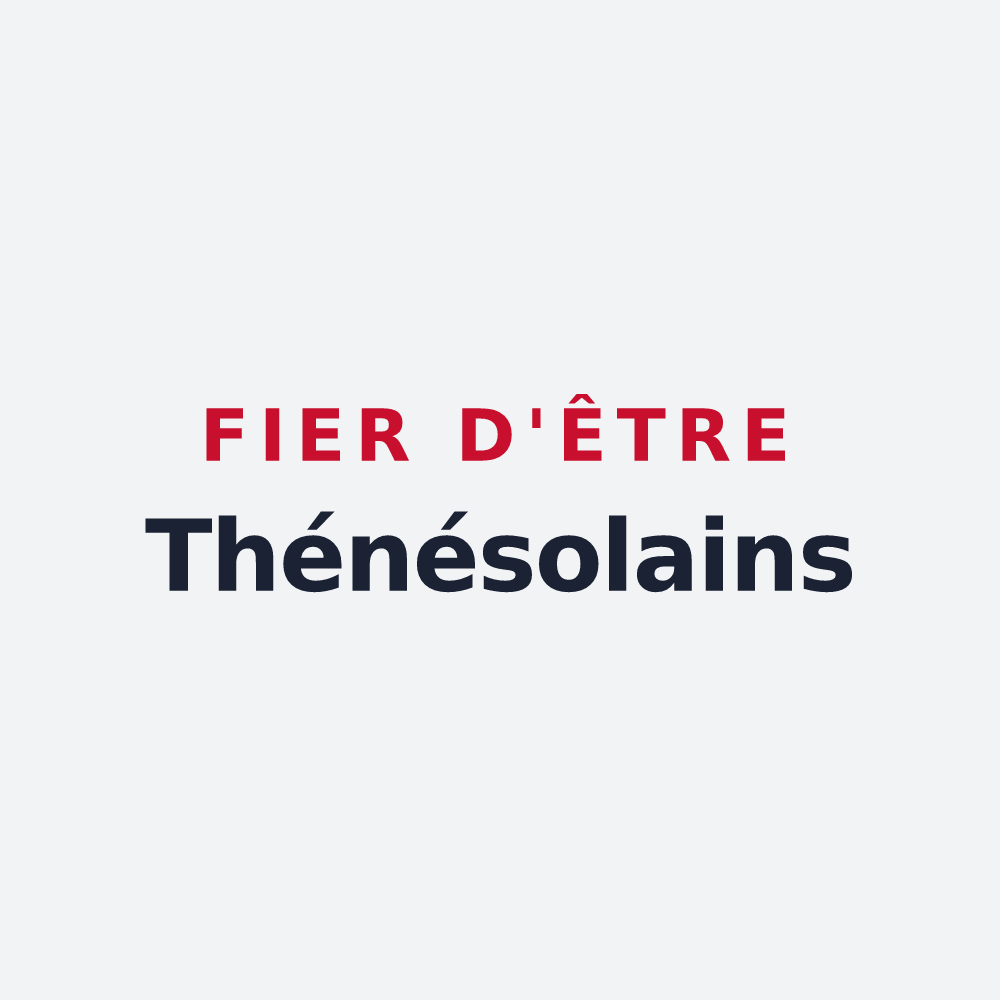 Poster « Fier d'être Thénésolains » — design pour Thénésol