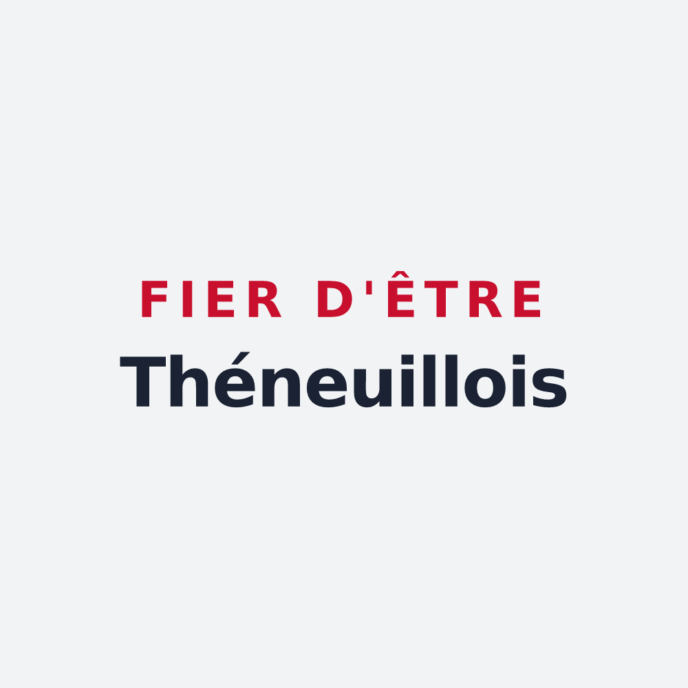 Poster « Fier d'être Théneuillois » — design pour Theneuille