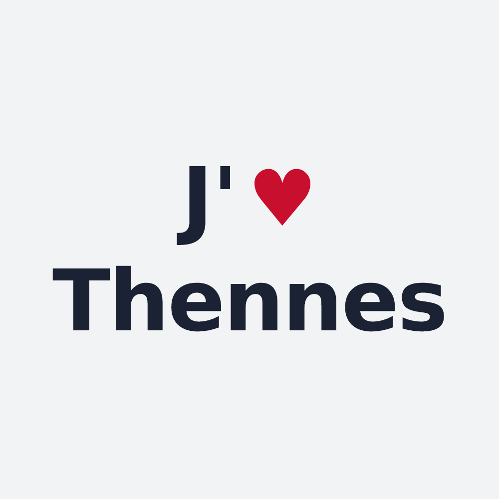 Poster personnalisé Thennes — design J'aime Thennes