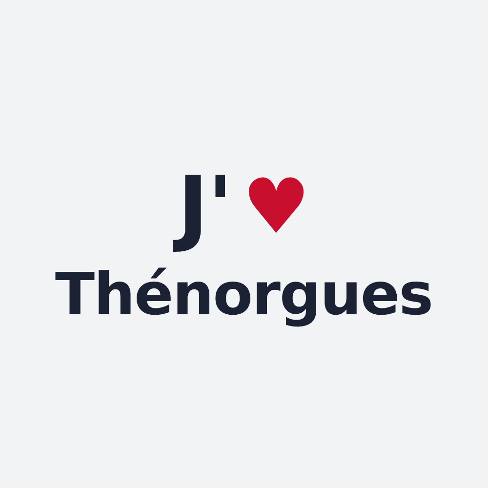 Poster personnalisé Thénorgues — design J'aime Thénorgues