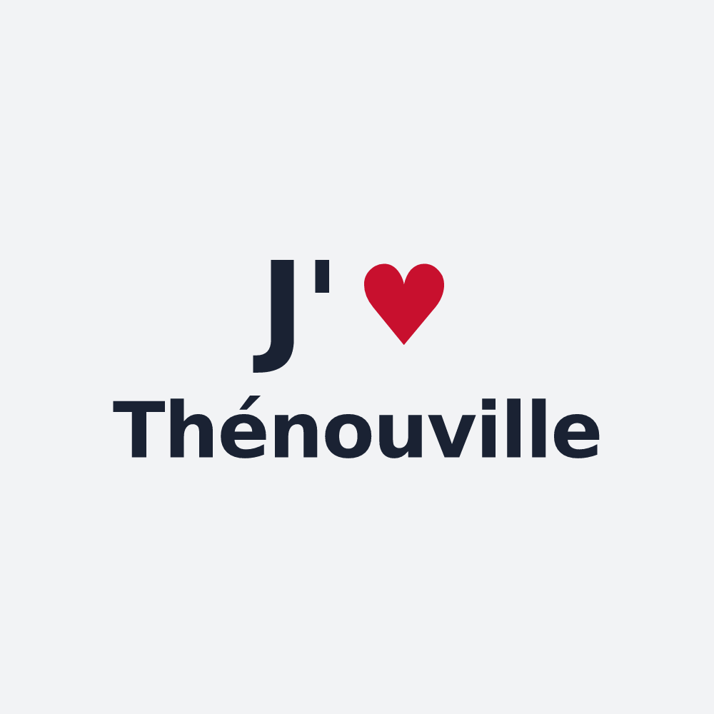 Poster personnalisé Thénouville — design J'aime Thénouville