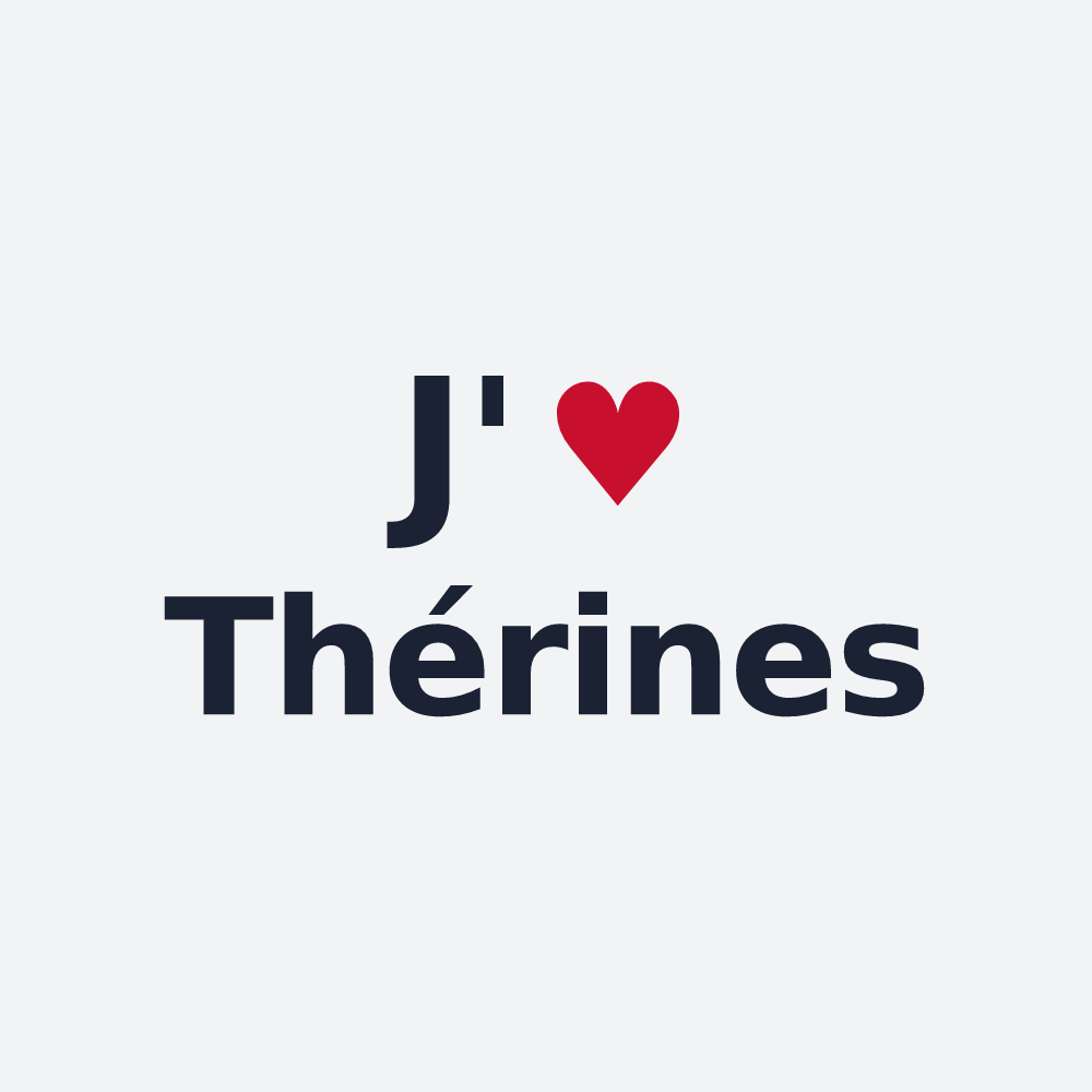 Poster personnalisé Thérines — design J'aime Thérines