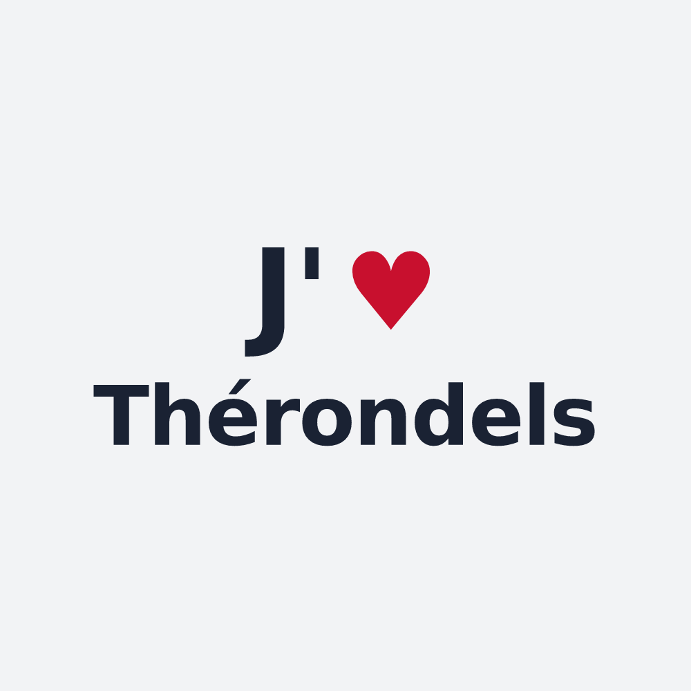 Poster personnalisé Thérondels — design J'aime Thérondels