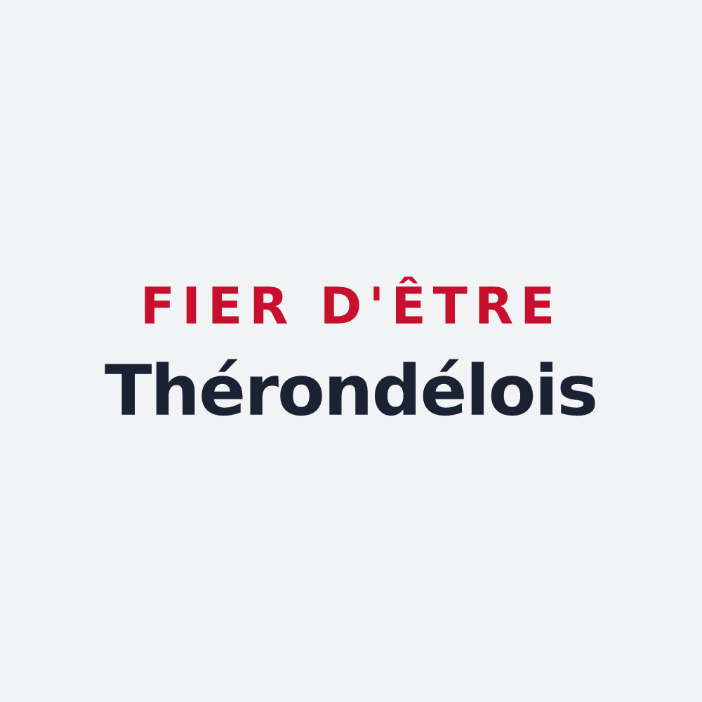 Poster « Fier d'être Thérondélois » — design pour Thérondels