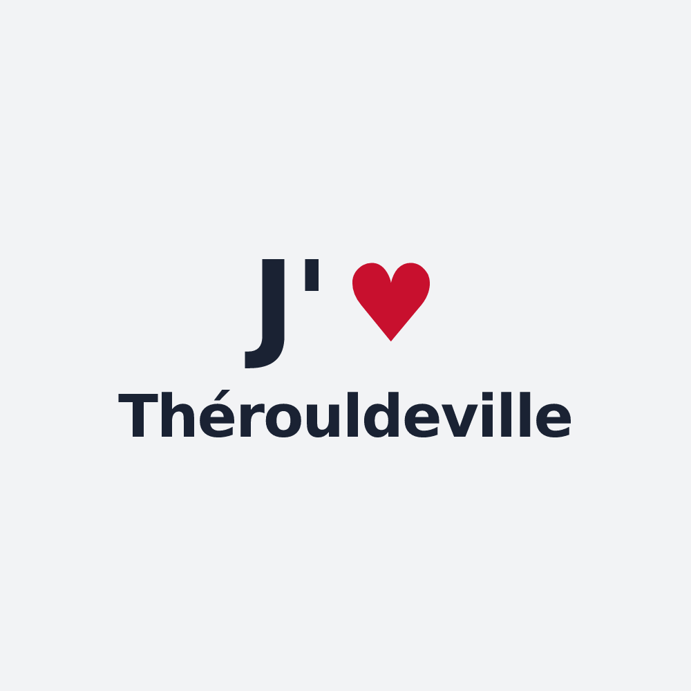 Poster personnalisé Thérouldeville — design J'aime Thérouldeville