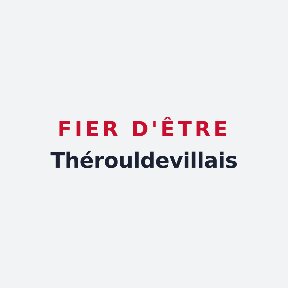Poster « Fier d'être Thérouldevillais » — design pour Thérouldeville