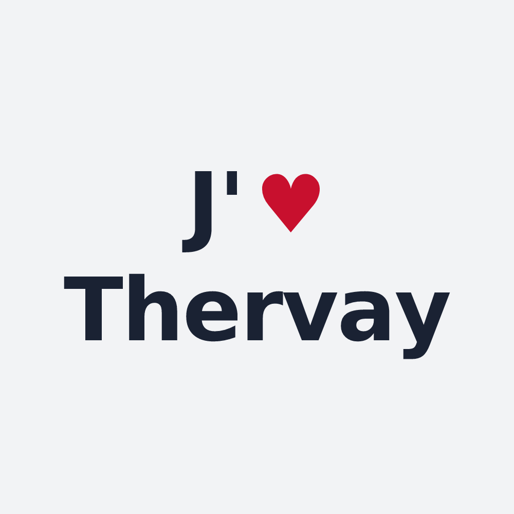 Poster personnalisé Thervay — design J'aime Thervay
