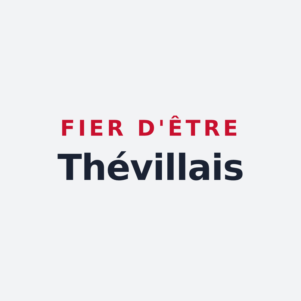 Poster « Fier d'être Thévillais » — design pour Théville