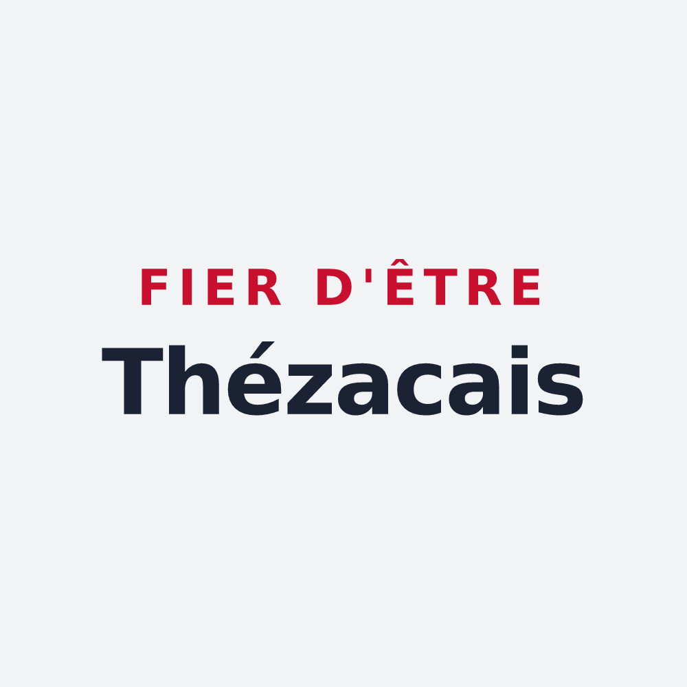 Poster « Fier d'être Thézacais » — design pour Thézac