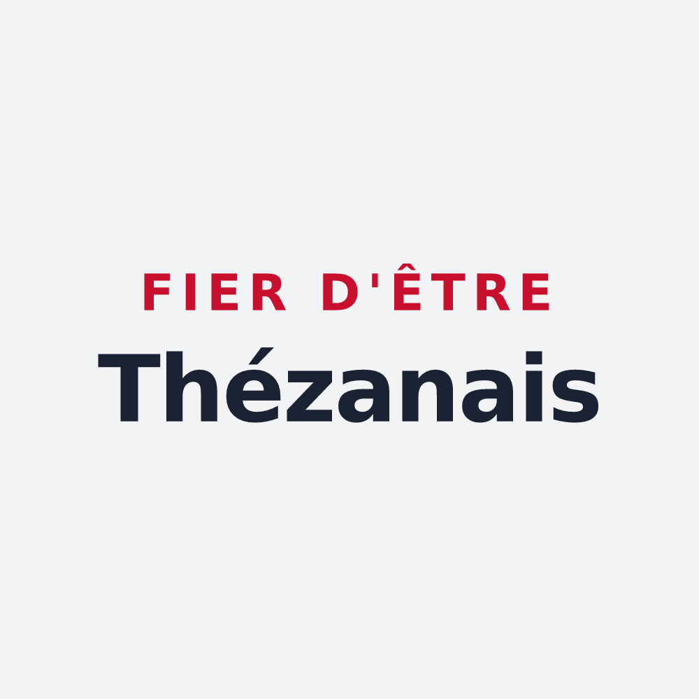 Poster « Fier d'être Thézanais » — design pour Thézan-lès-Béziers