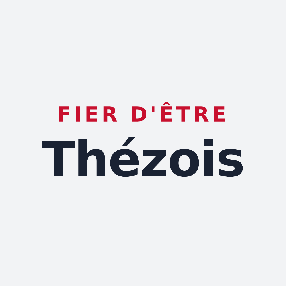 Poster « Fier d'être Thézois » — design pour Thèze