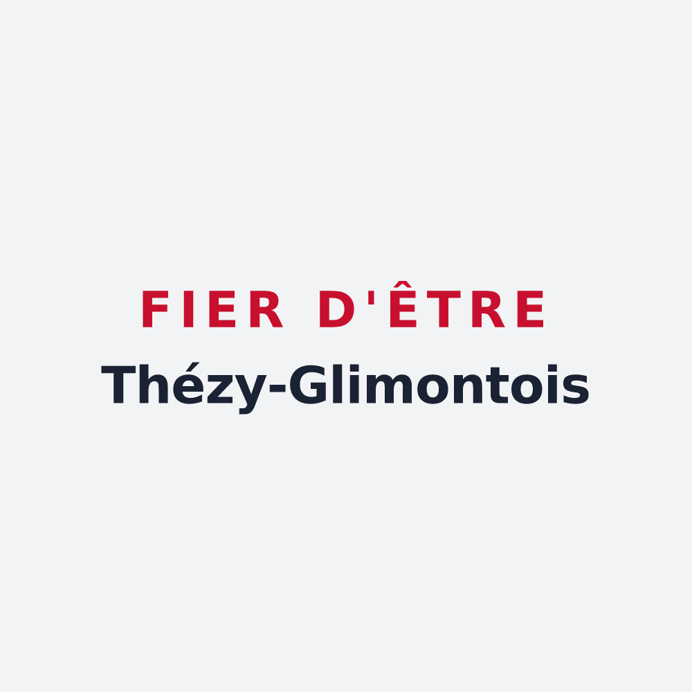 Poster « Fier d'être Thézy-Glimontois » — design pour Thézy-Glimont
