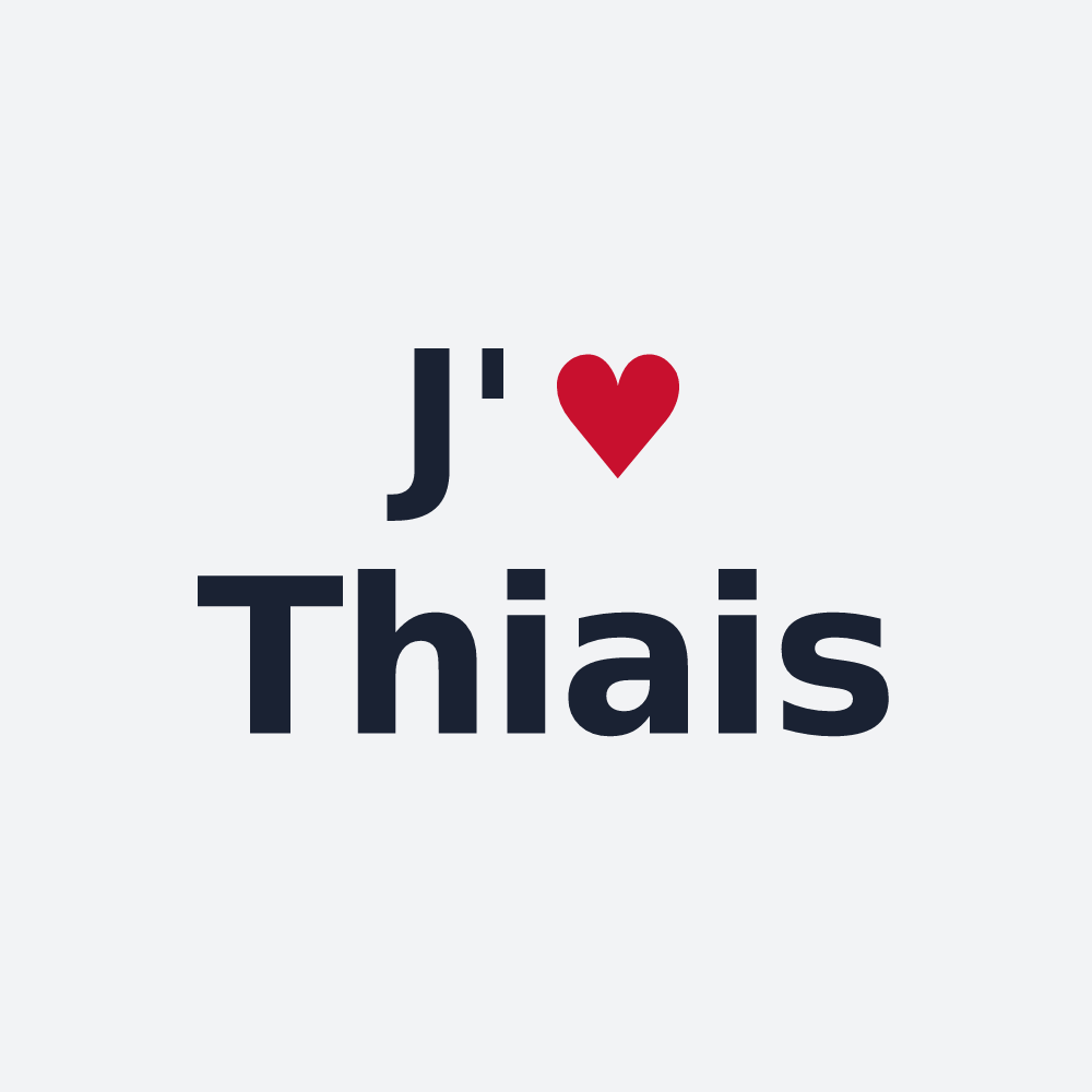 Poster personnalisé Thiais — design J'aime Thiais