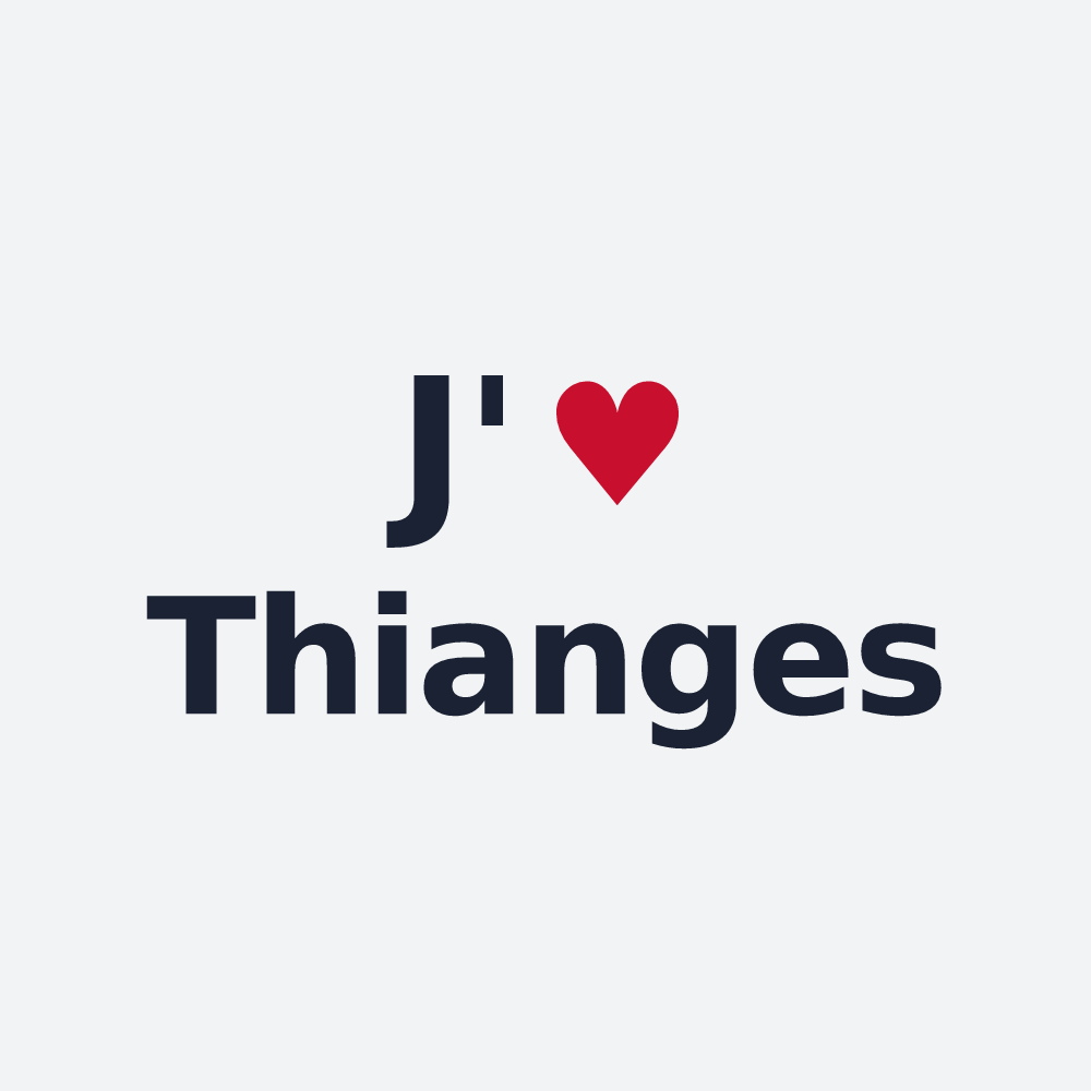 Poster personnalisé Thianges — design J'aime Thianges