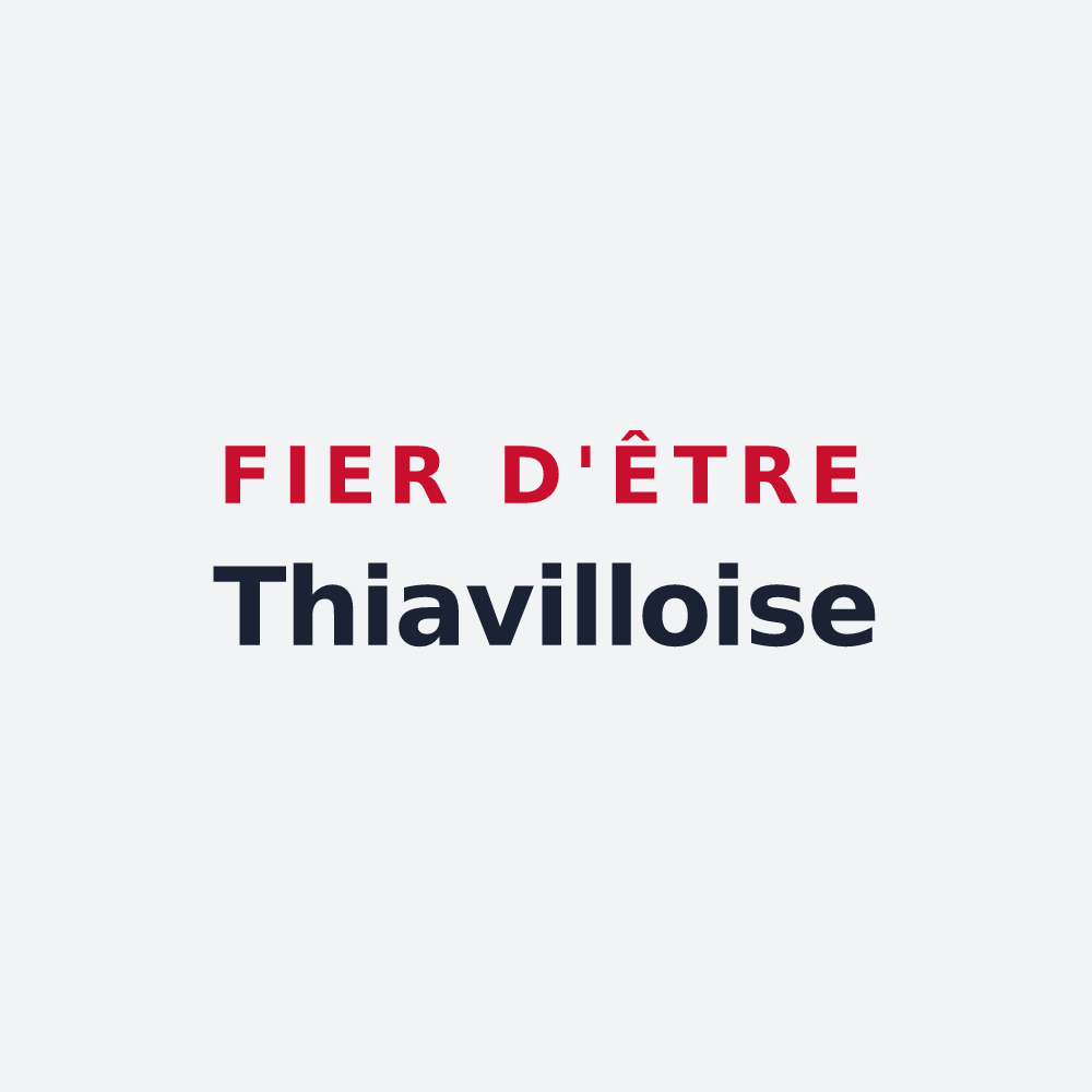Poster « Fier d'être Thiavilloise » — design pour Thiaville-sur-Meurthe