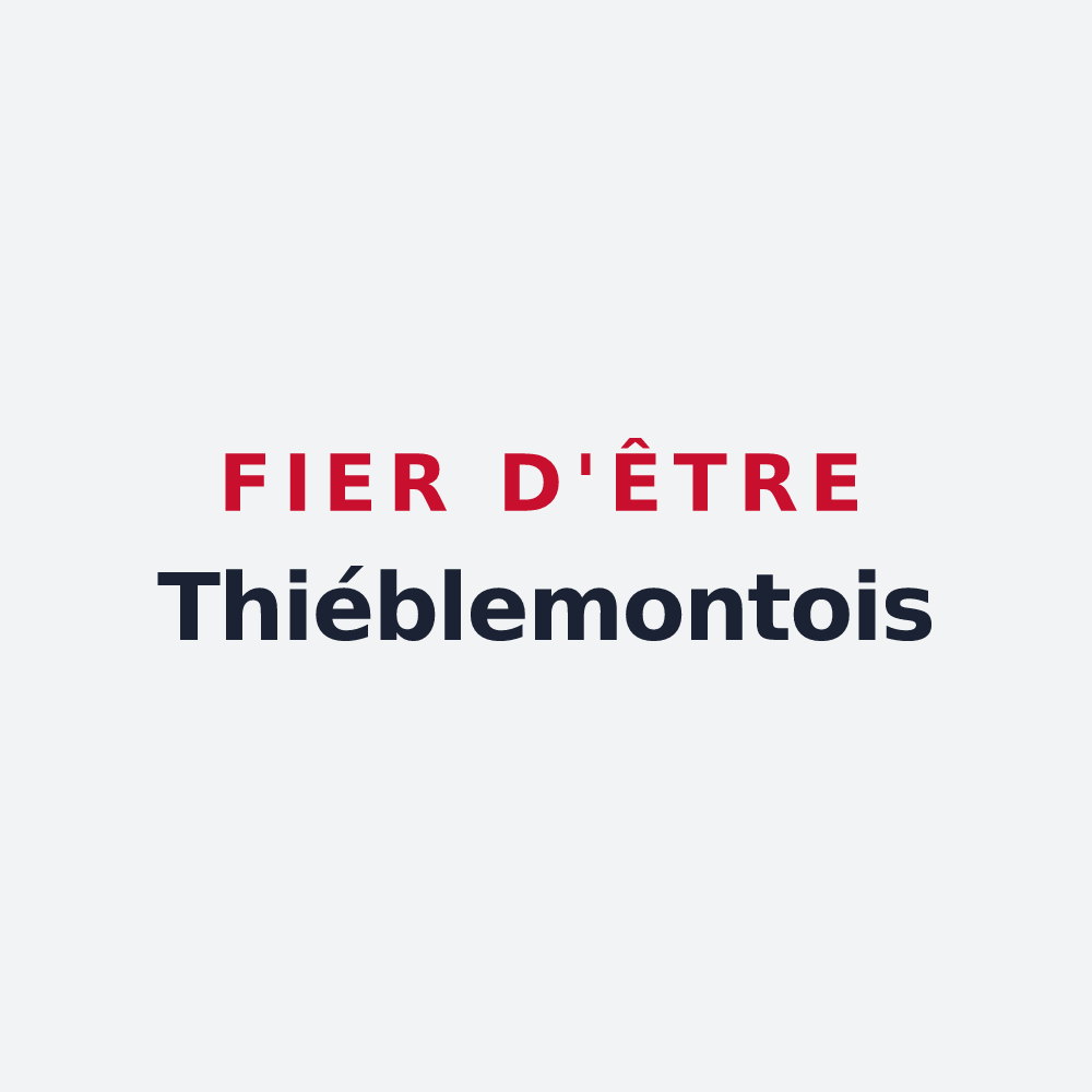Poster « Fier d'être Thiéblemontois » — design pour Thiéblemont-Farémont