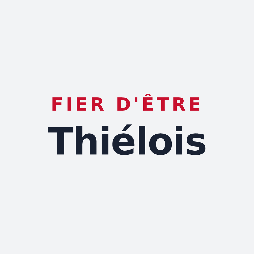 Poster « Fier d'être Thiélois » — design pour Thiel-sur-Acolin