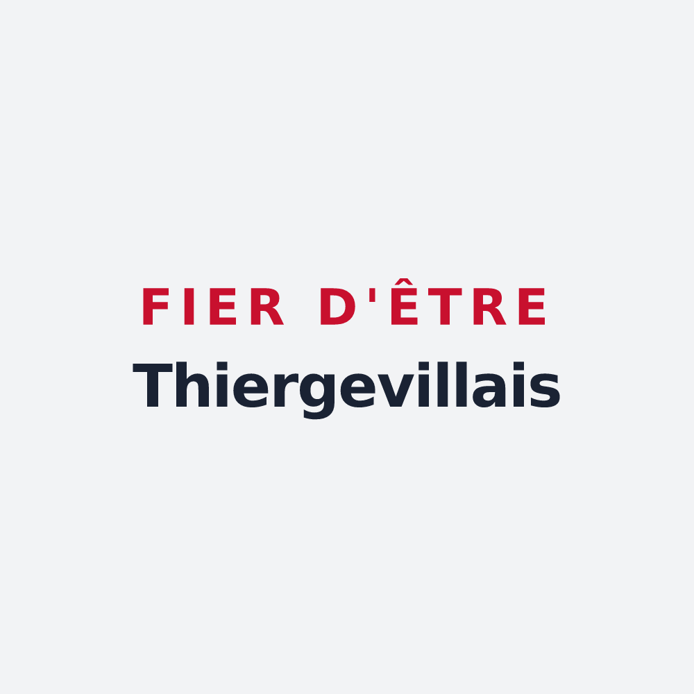 Poster « Fier d'être Thiergevillais » — design pour Thiergeville