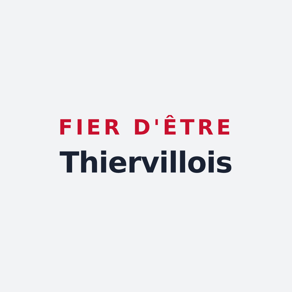 Poster « Fier d'être Thiervillois » — design pour Thierville-sur-Meuse