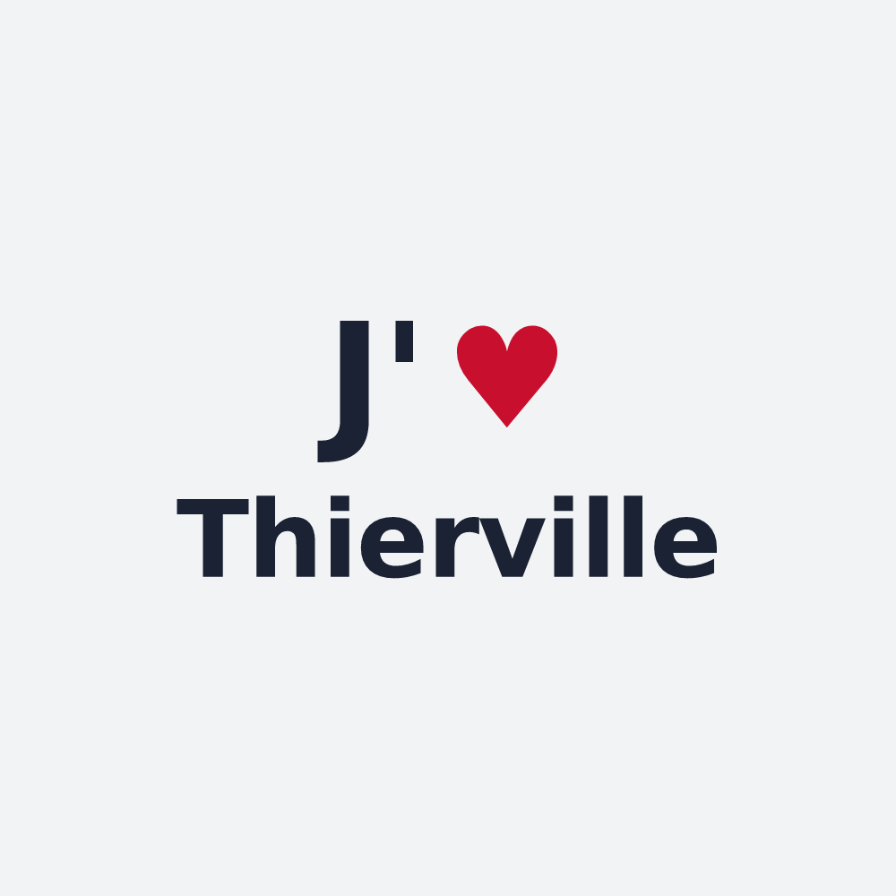 Poster personnalisé Thierville — design J'aime Thierville