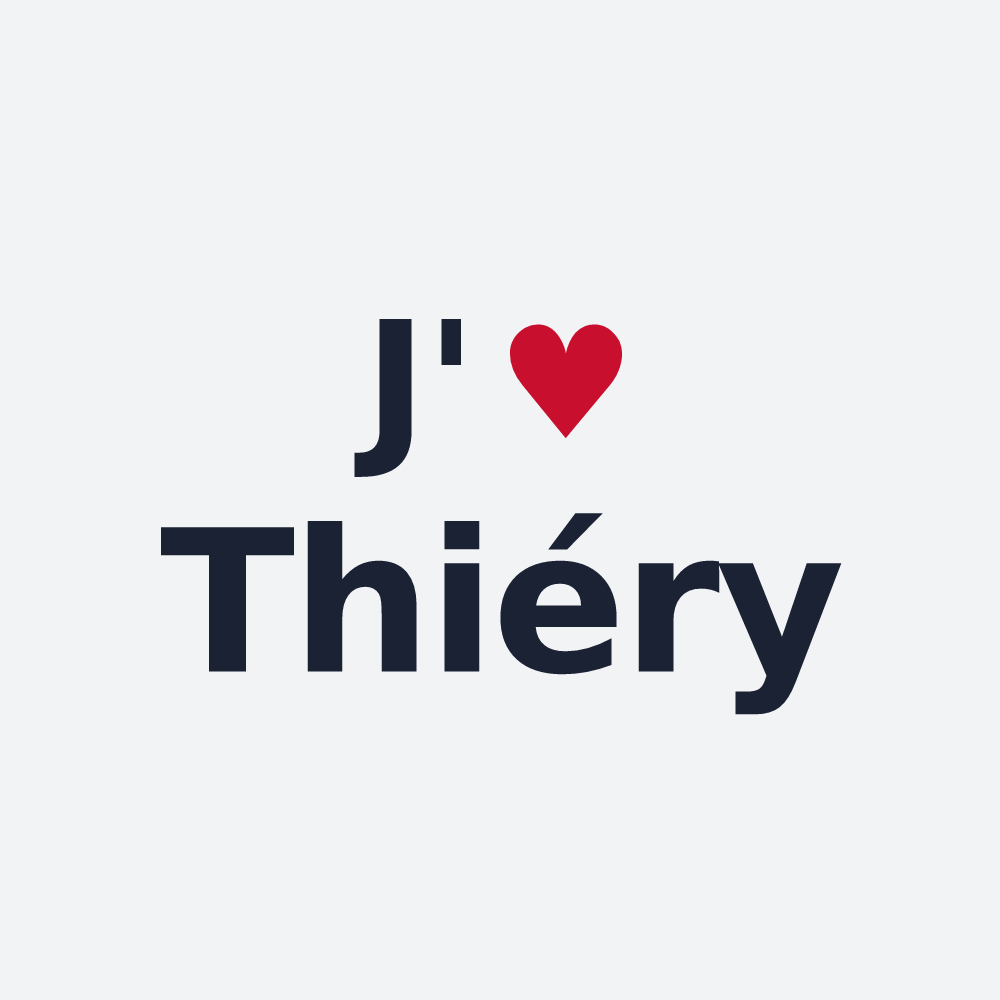 Poster personnalisé Thiéry — design J'aime Thiéry