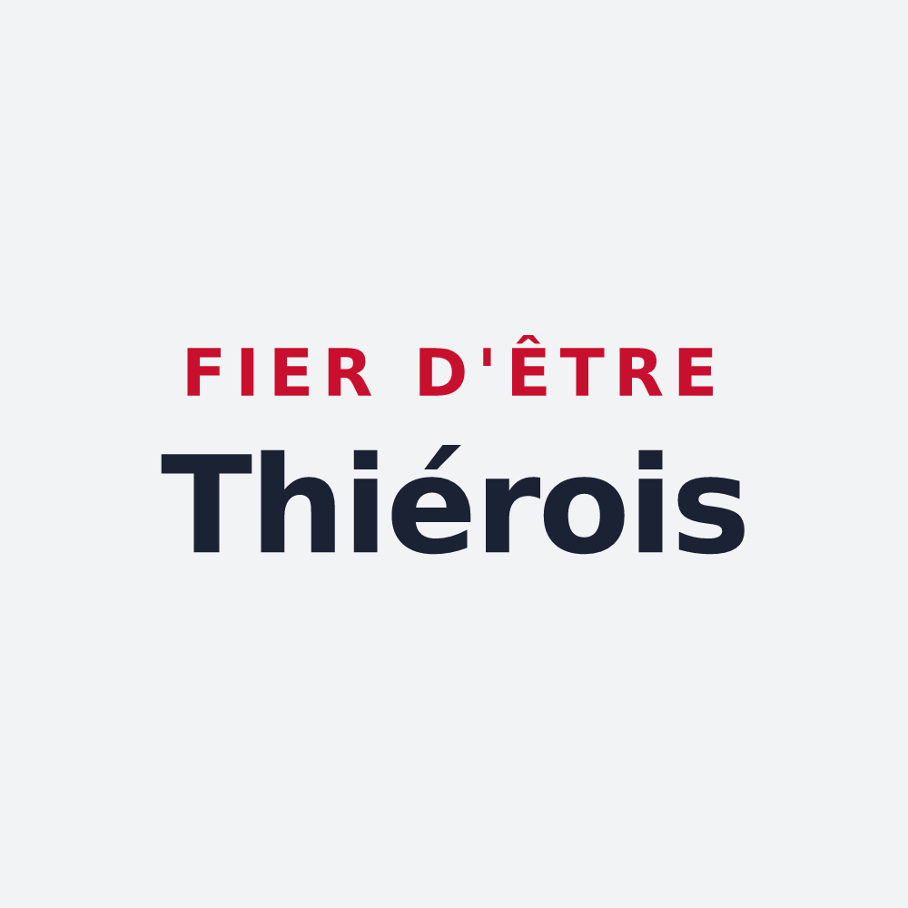 Poster « Fier d'être Thiérois » — design pour Thiéry