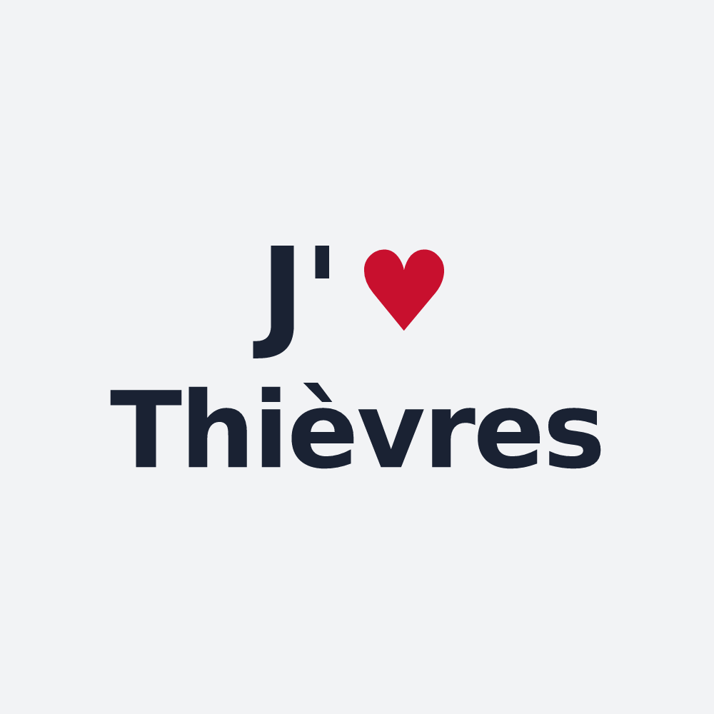 Poster personnalisé Thièvres — design J'aime Thièvres