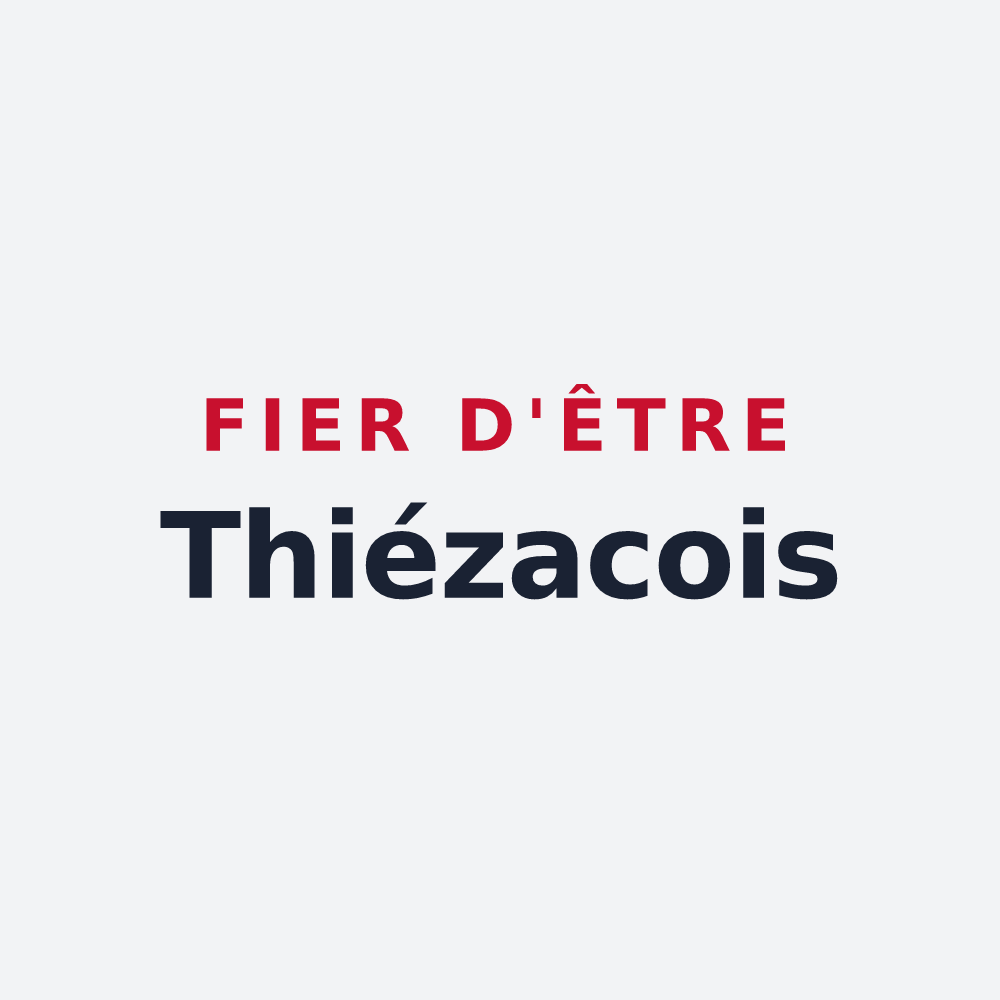 Poster « Fier d'être Thiézacois » — design pour Thiézac