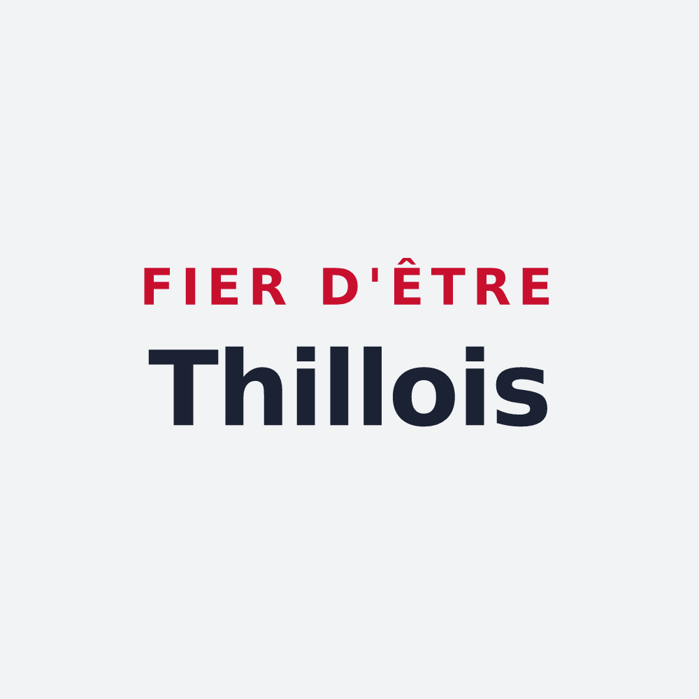 Poster « Fier d'être Thillois » — design pour Thil-sur-Arroux