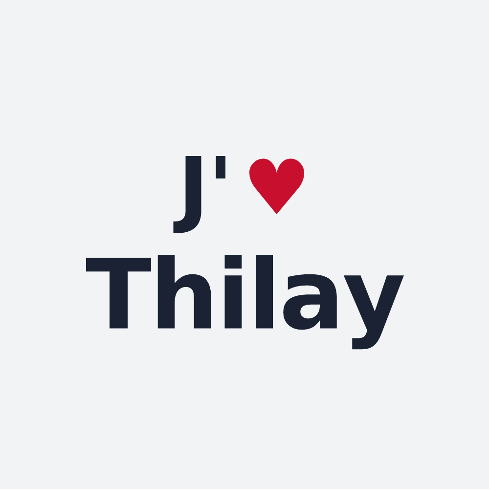 Poster personnalisé Thilay — design J'aime Thilay