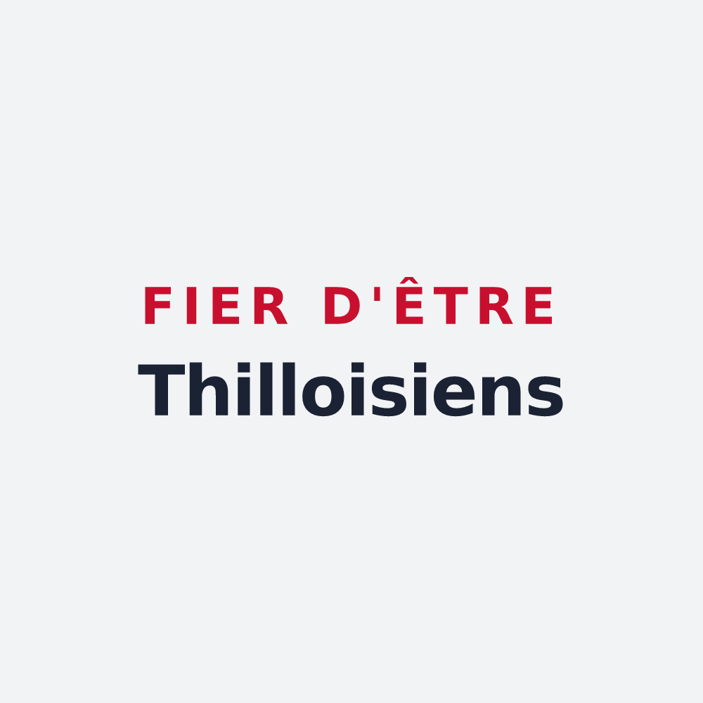 Poster « Fier d'être Thilloisiens » — design pour Thillois
