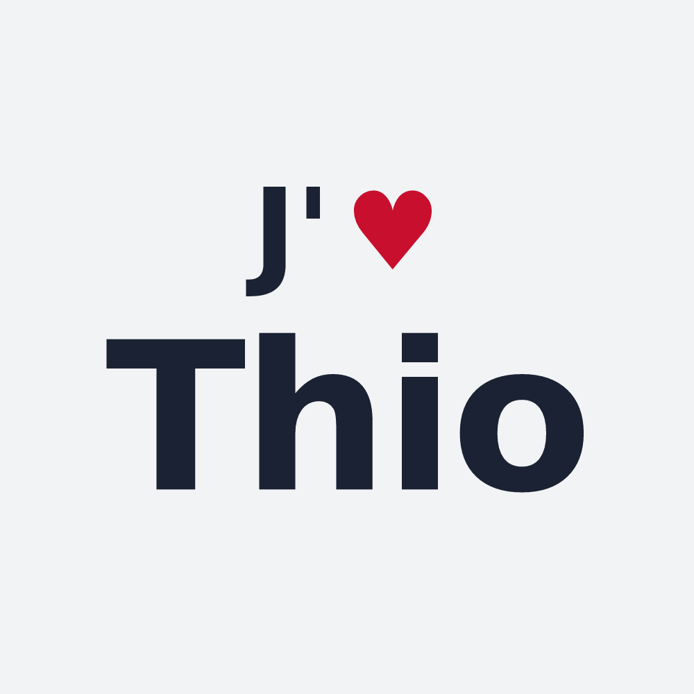 Poster personnalisé Thio — design J'aime Thio