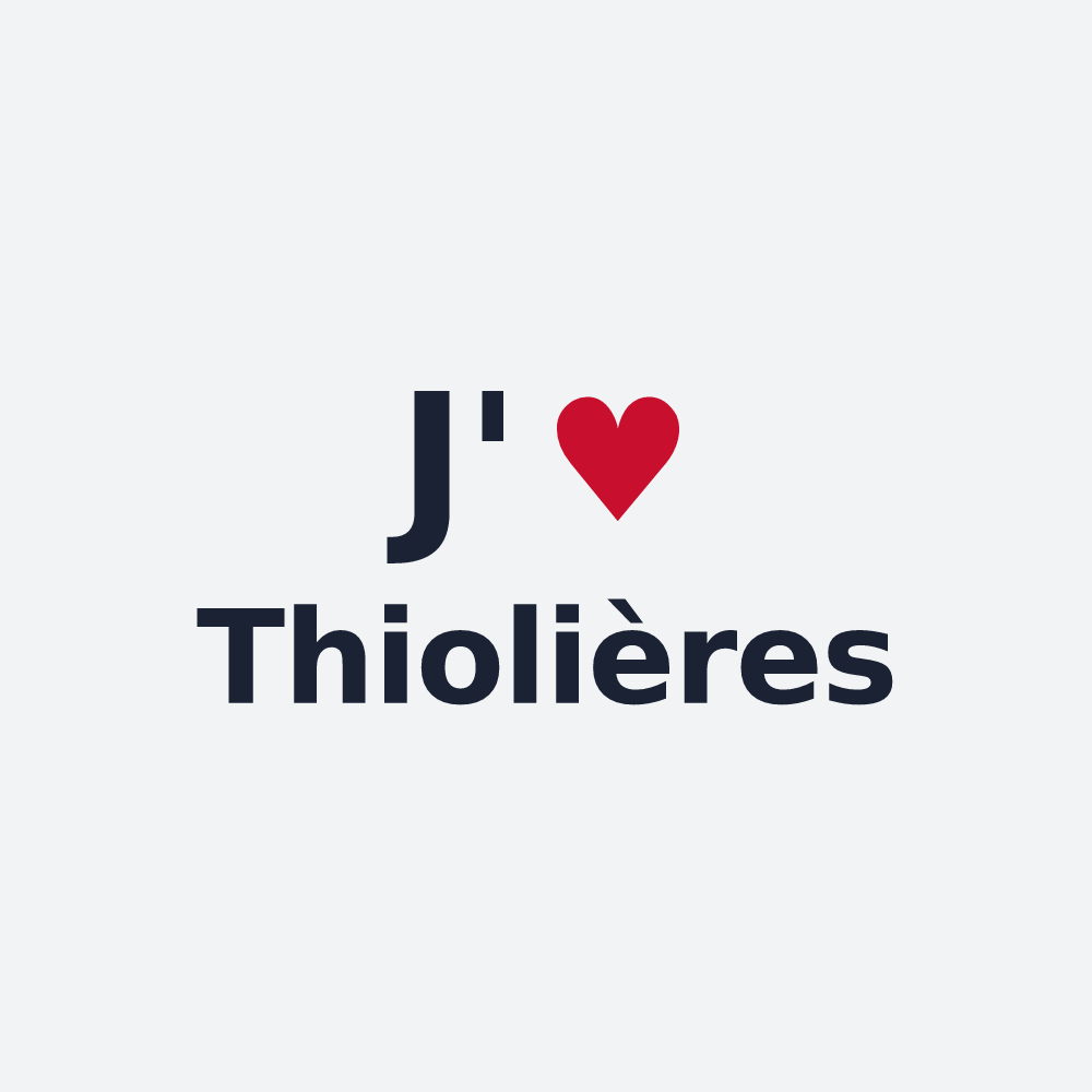 Poster personnalisé Thiolières — design J'aime Thiolières