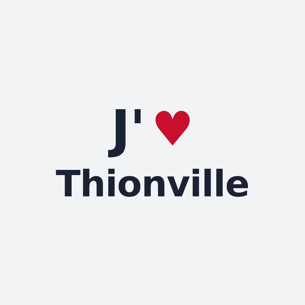 Poster personnalisé Thionville — design J'aime Thionville