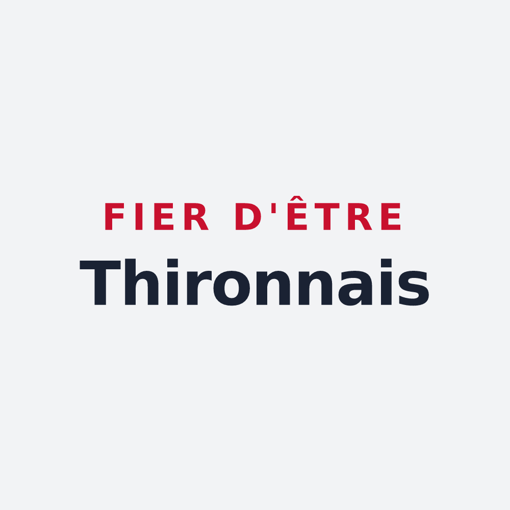 Poster « Fier d'être Thironnais » — design pour Thiron-Gardais